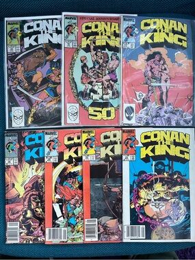 Vintage Marvel Conan The King Comics Lot of 7 - 22, 26, 28, 33, 48, 50, 52